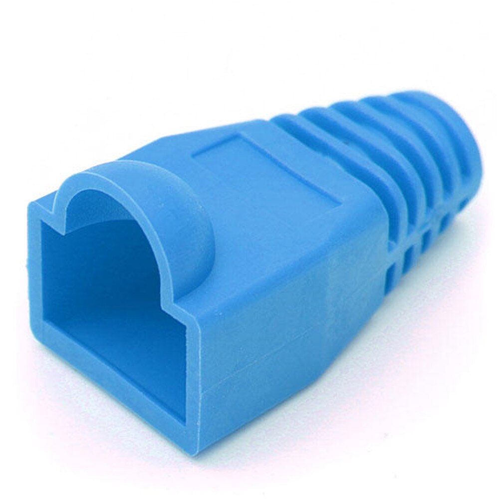 20 Pcs Rubber Modulaire Connector Plug Bescherming Hoofd Cover Gids Cap Voor RJ45 CAT5/6 Producten