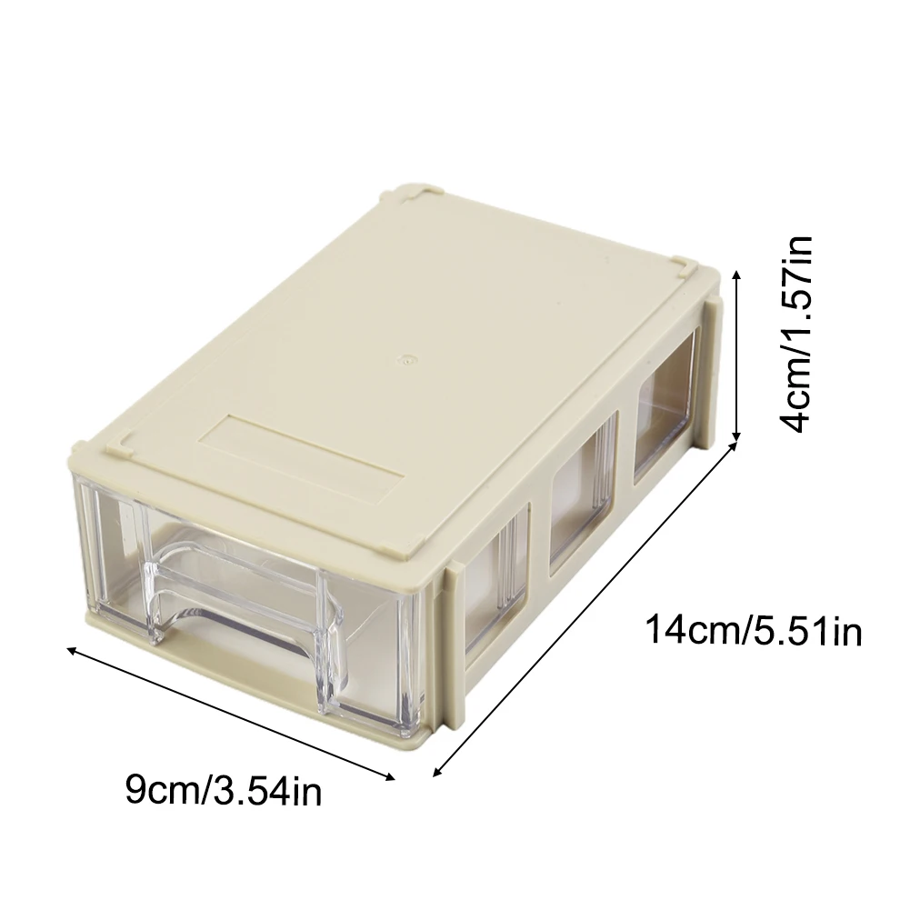 1PC Storage Box Stackable Plastic Hardware Parts Storage Boxes Component Screws Toolbox Drawer Style Component Box Tool Cabinet