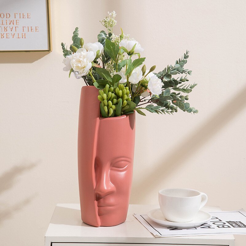 Europäische kreative einfache Simulation kunststoff Vase transparent waterper grüNe pflanze getrocknete blume wohnzimmer blume tisch stück: Rose Rosa B
