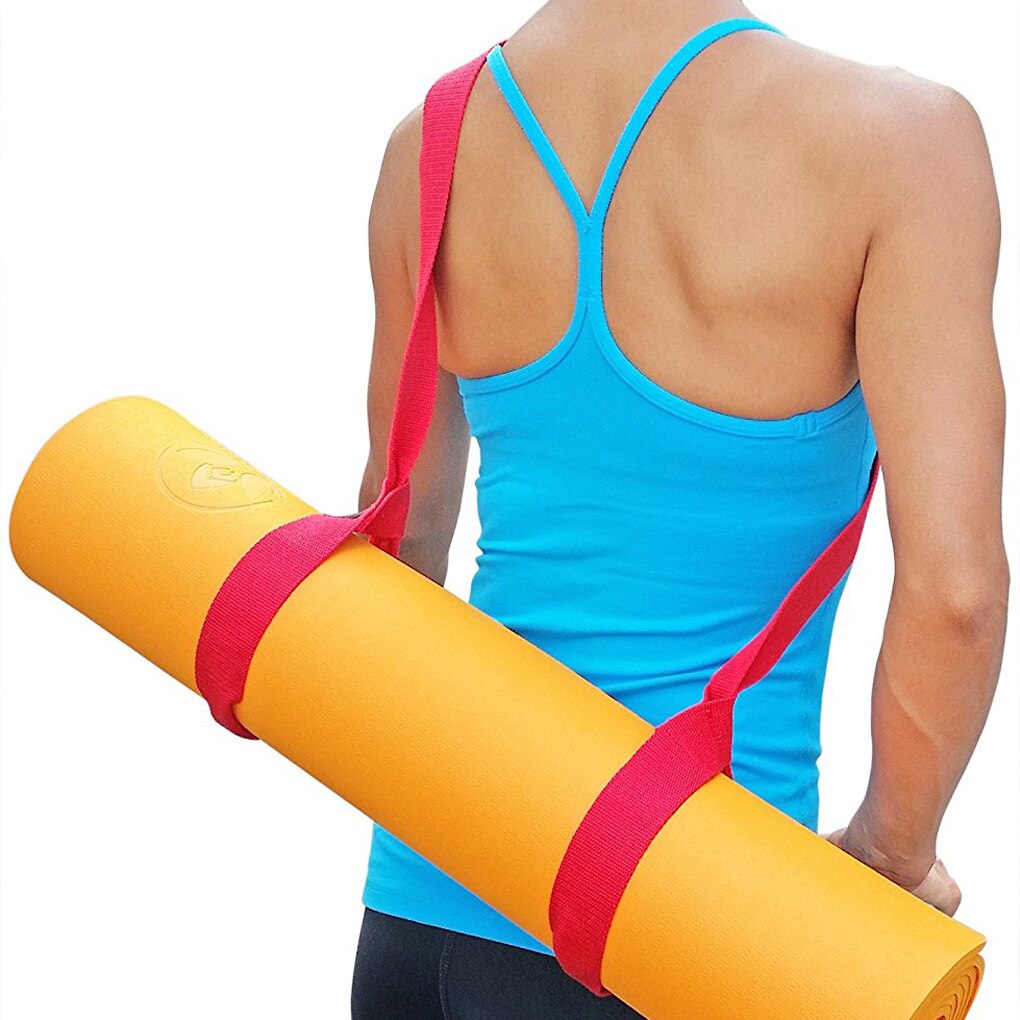 Katoen Yoga Mat Band Verstelbare Yoga Mat Katoen Sling Carry Schouder Riem Voor Alle Yoga Mat Maat 160*3.8Cm