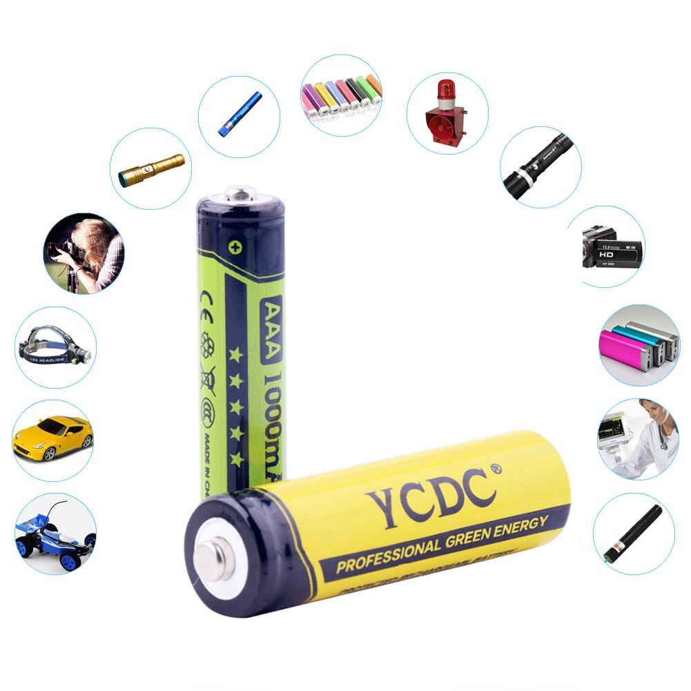 Goedkope 16 Stks/partij Versie Oplaadbare Batterijen Cellen 1.2V Hoge Volume AA-2000mAh AAA-1000mAh Met Batterij Case