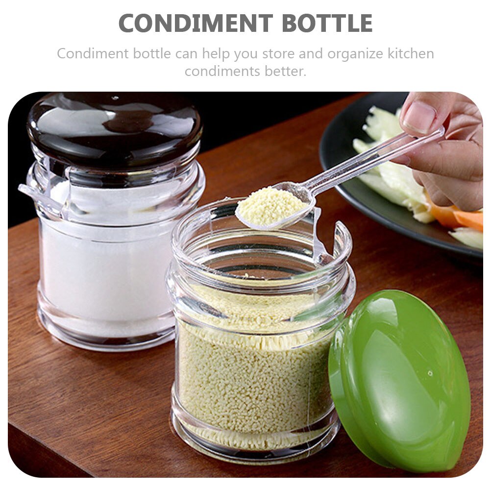Botella de aceite de cocina para el hogar, tarro de sal y especias, contenedor, 1 Juego