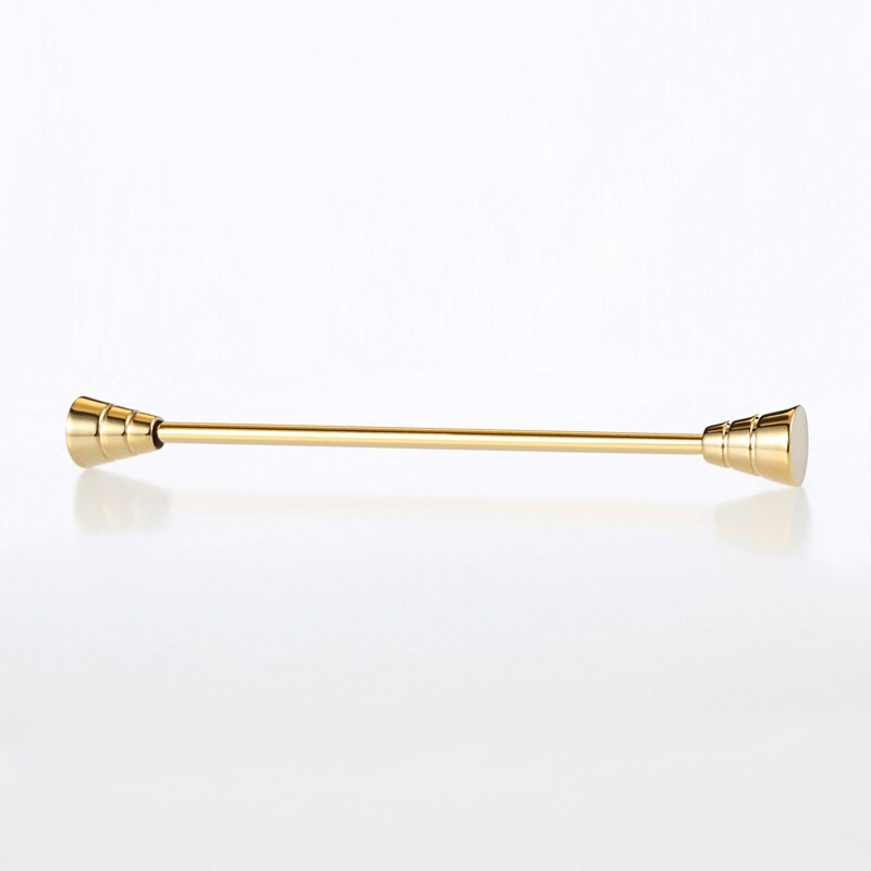 9 Stil herren Edelstahl Gold Kragen Pin 6cm Brosche Krawatte Kragen Pin Runde Kopf für dünne Krawatte Hemd Mit Kragen: Reines Gold Farbe