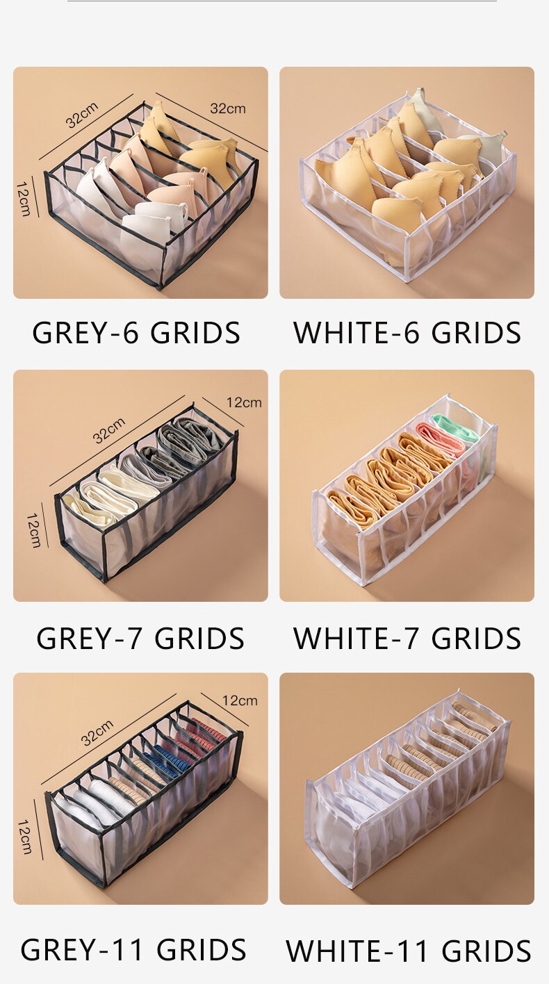 Ondergoed Beha Sokken Panty Ties Net Organizer Opbergdoos Lade Garderobe Kast Manden Organisatoren Divider Dozen Thuis Slaapzaal