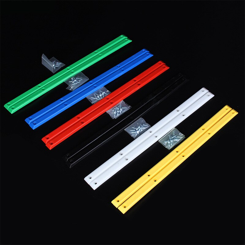 1 Pair Longboard Bumper strip Skateboard Rails Edge ribbing Protect With 10 Mounting Screws