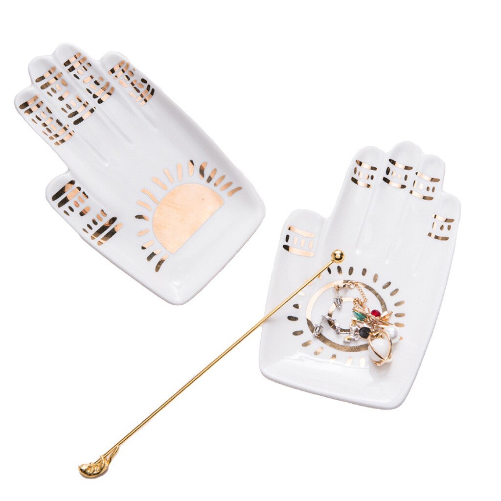 Dessert Plate Ceramic Jewelry Plate Decor Craft Home Tableware Dinner Plate Dish Dinnerware Cake Plates Tray Fruit Dishes