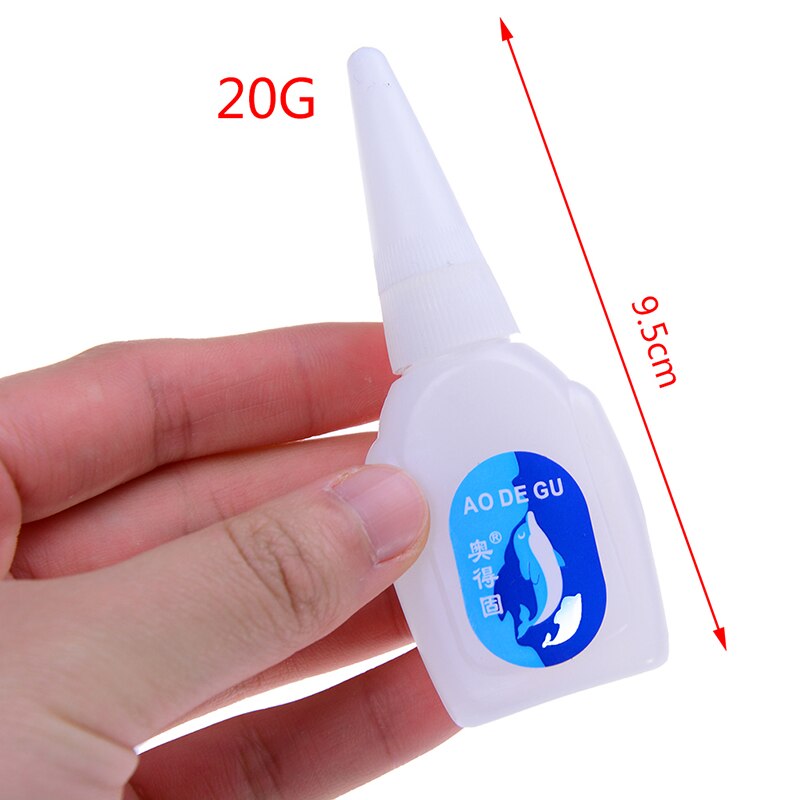 20g 502 instantáneo secado rápido cianoacrilato adhesivo fuerte vínculo de goma de cuero de vidrio de Metal de suministros de oficina 502 pegamento Super liquido