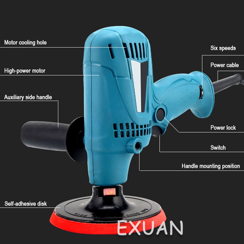 Multifunctional polishing machine polishing machine glazing machine floor waxing machine 220V home beauty tools