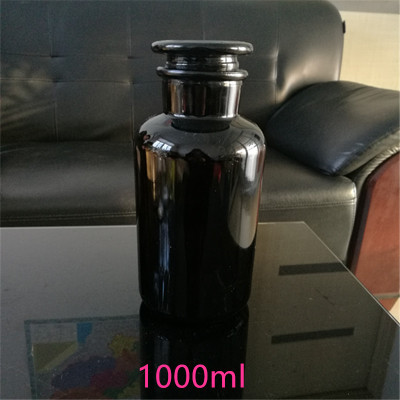 Reagensflaske kemisk testflaske tomme stearinglas glasflaske fremstilling af stearinglas stearinlys dåser beholder stearinlys forsyninger: 1000ml brune