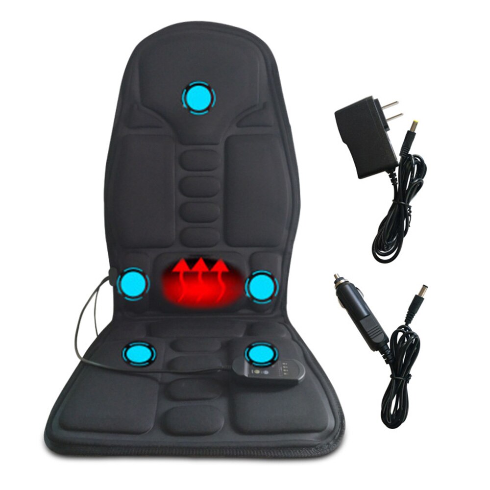 Auto Verwarmde Massage Kussen Multifunctionele Body Hals Taille Auto Trillingen Zitkussen Kussen Massager Auto Interieur Levert