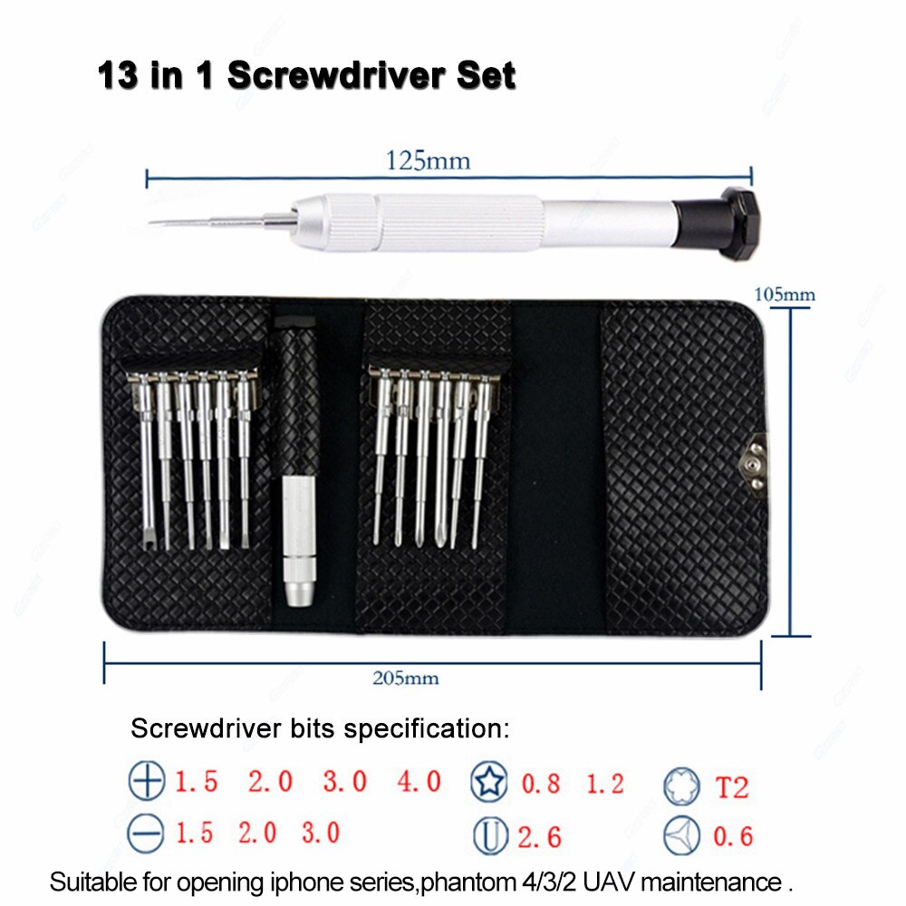 27 in 1 Screwdriver Set Magnetic Torx Phillips Screwdriver Bit Precision Screw Driver Cellphone Mobile Phone PC Repair Tools Set: 13 in 1