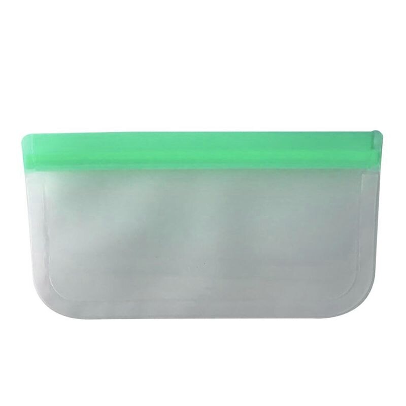 Genanvendelige opbevaringsposer, genanvendelige sandwichposer, miljøvenlig fødevareemballage  h55a: Grøn / 21.5 x 12cm
