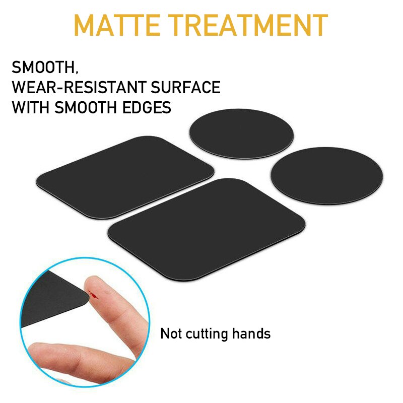 1/3/5PCS Metalowa płytka Naklejka dysk żelazny arkusz do magnesu Uchwyt na telefon komórkowy do magnetycznych uchwytów na telefon samochodowy Nie magnes