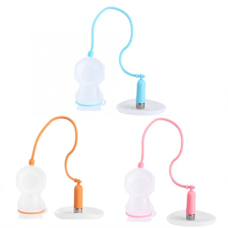 Leuke Innovatieve Diver Vorm Theezeefje Thee Zakken Siliconen Thee-ei Filter Diffuser Fun Cartoon Thee Accessoires