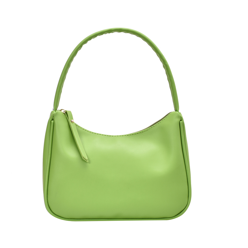 Retro Hobo Bags For Women Vintage Leather Purses And Handbag Female Subaxillary Bags Candy Colors CMini Shoulder Bag Women Totes: Green shoulder bag