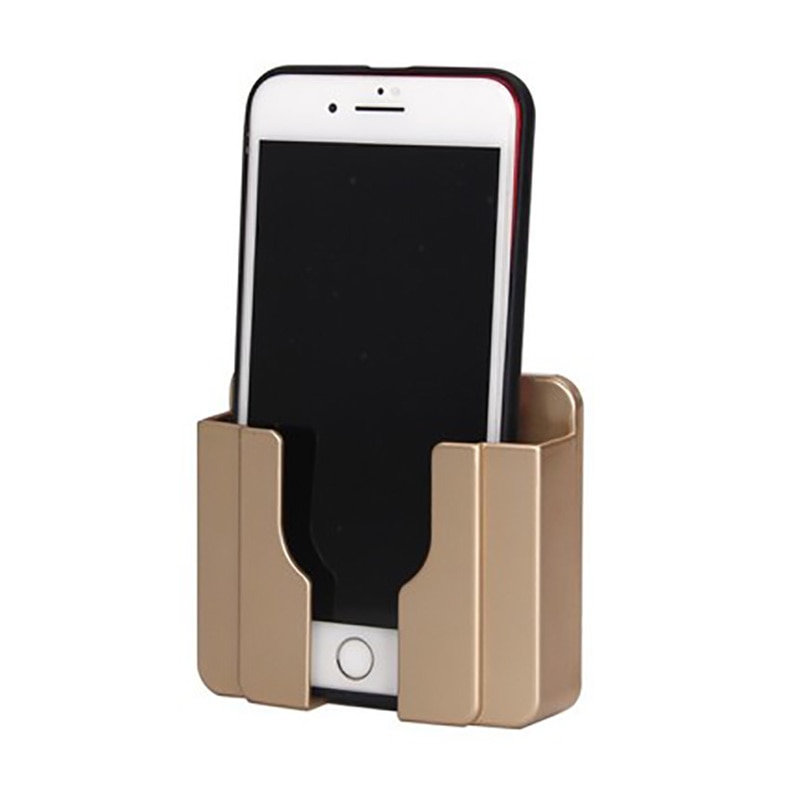 Telefon Ladung Halfter Halterung Für Iphone 11 Heimat Zauberstab-Regal Montieren Stand Klebstoff Dauerhaft Buchse Regal Praktische Hotel Universal-: Goldene