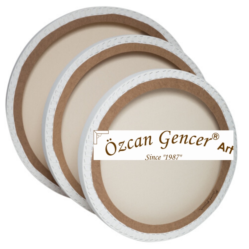 HıghQuality Art Supply,Circle Stretched Round Canvas ready For Painting,For All media..Exclusive FIVE-Time Primed Artist Canvas.