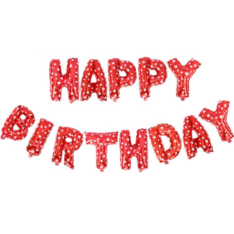 16 Inch Rose Gold Happy Birthday Letter Balloons Wedding Balloon Birthday Party Deco Kid Adult Name Aluminium Foil Balloons: 20