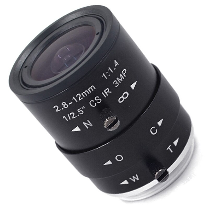 3mp hd-überwachungskameraobjektive , 2.8-12mm variofokalobjektive mit manuellem zoom und cs-anschluss für industrielle sicherheitskameras