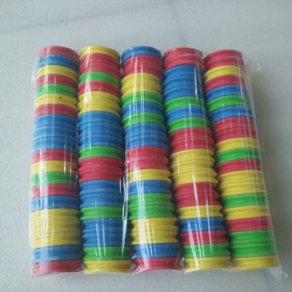 100Pcs Vislijn Bobbin Spoelen Ronde Vorm Vislijn Rollen Visgerei (Multicolor)