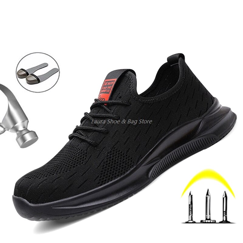 Safety Shoes Men's Work Boots Puncture Proof Safety Boots Men's Work Shoes With Steel Toe Cap Construction Shoes