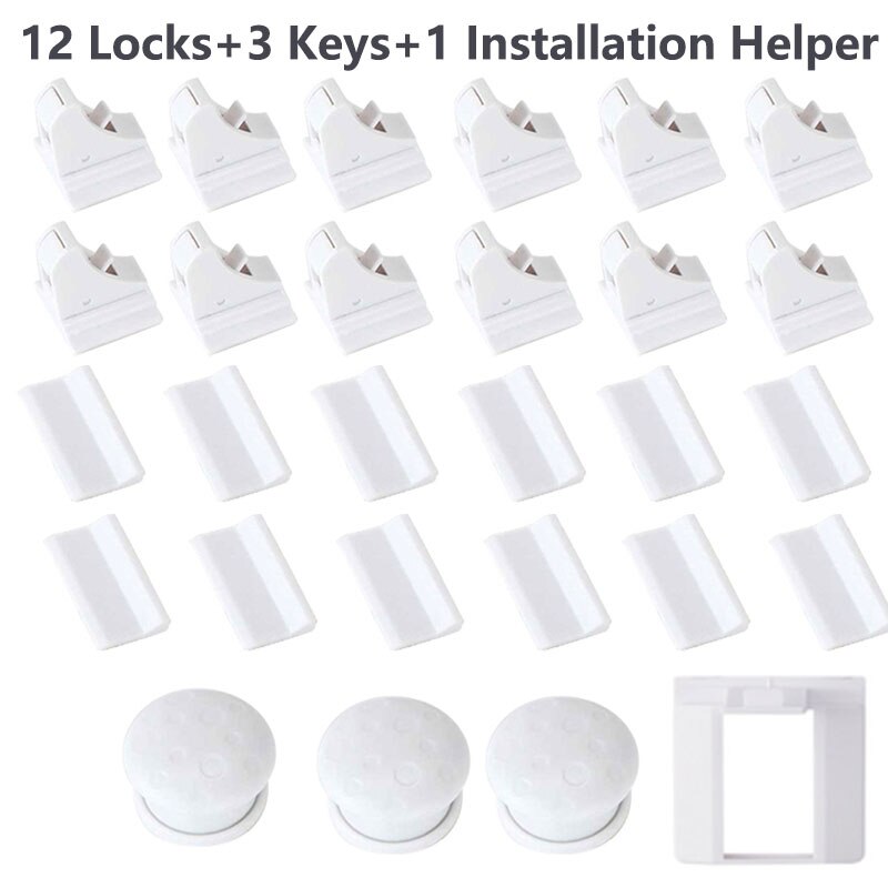 Magnetic Locks Protection From Children Baby Safety Door Stopper Lock Infant Security Locks Drawer Latch Cabinet Lock Limiter: PJ3214NEW3