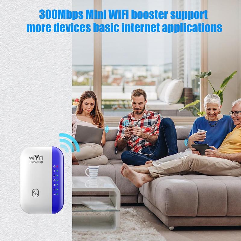 1Pc Draadloze Wifi Repeater Range Network Extender Router Black Signaal Versterker 300Mbps Antenne Wifi Signaal Booster Access Point