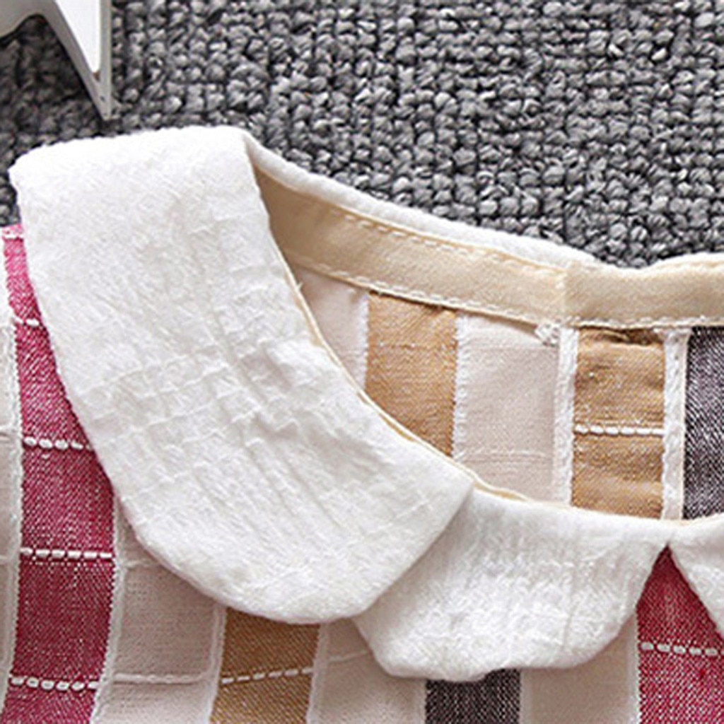 Bambini del bambino Del Bambino della camicia della ragazza Della Camicia di Plaid Casual Della Principessa della camicetta di una ragazza Magliette e camicette Vestiti odziez dla dzieci Dropshipping # VC20
