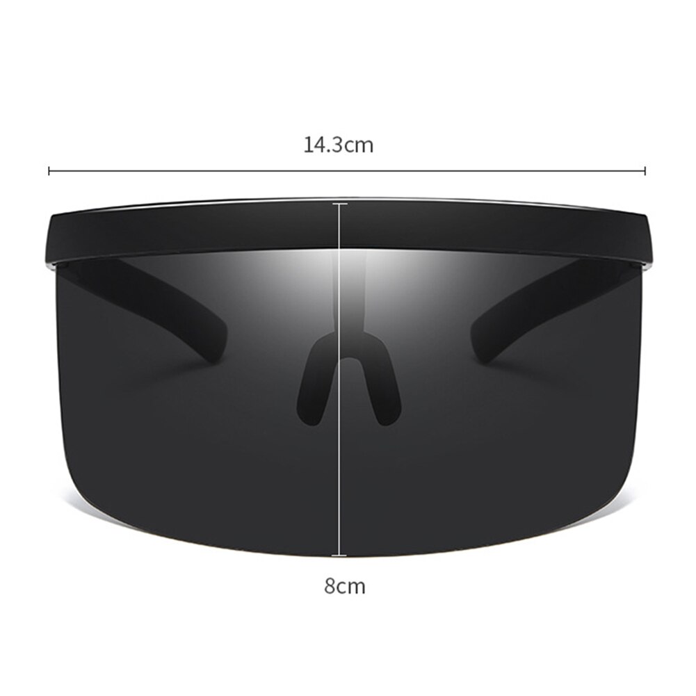 Kids Shade screen Oversized Exaggerated Visor Half Face Shield Protector Anti UV Sunglasses