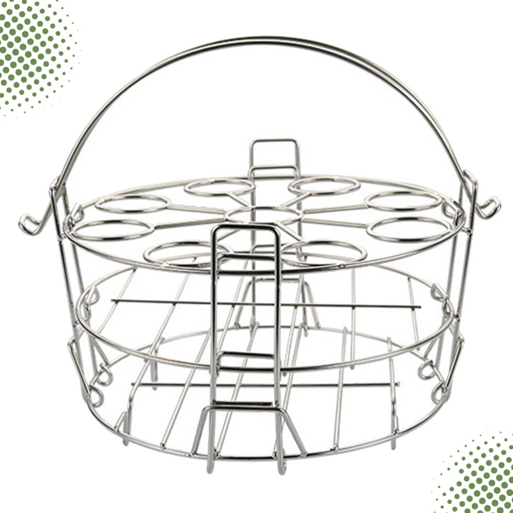 1Pc Rvs Ei Rekken Draagbare Stomen Rek Voor Winkel... – Grandado