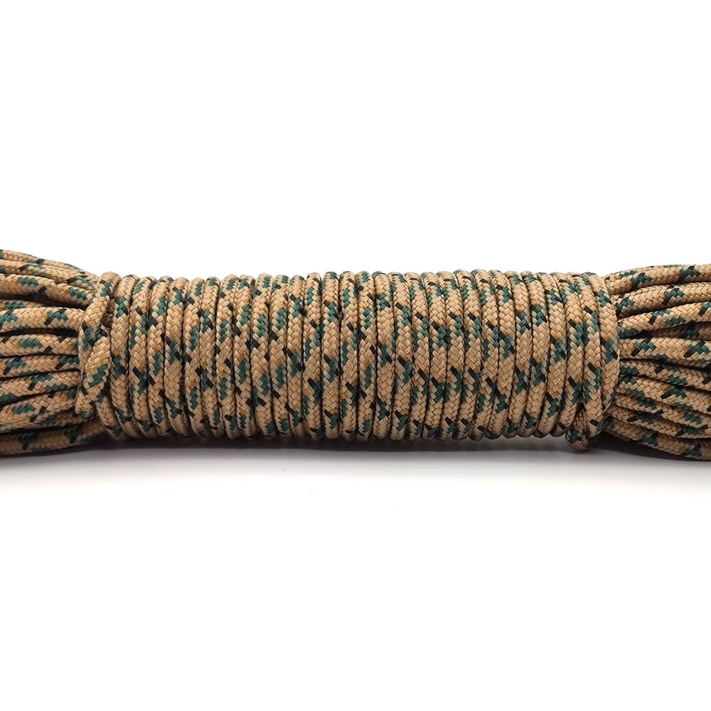 328ft 3mm solidna linka spadochronowa lina Mil Spec typ jeden Strand wspinaczka Camping sprzęt do survivalu Paracord: 2 / 100m