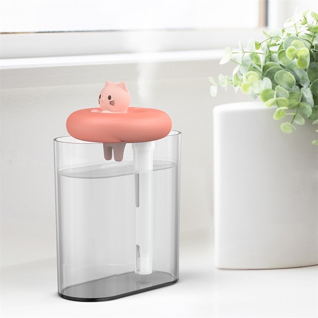 Mini Usb Cute Air Humidifier Silent Ultrasonic Diffuser Mist Maker Colorful Changing Led Night Light For Home Office Car #WL1
