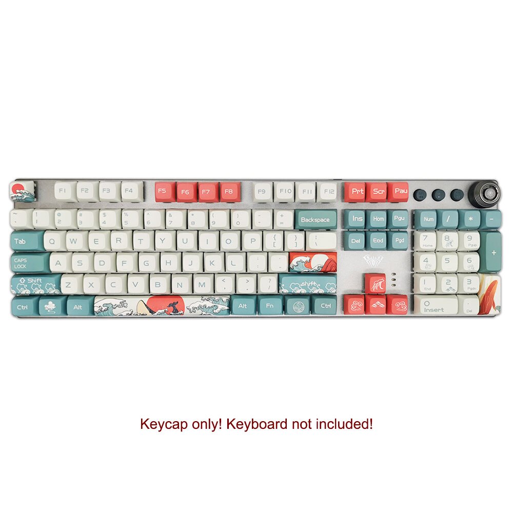 108 Keycaps Set Xda Oem Pbt Keycap Dye-Sublimatie Coral Zee Voor GK61/Ducky /Womier Cherry Mx key Caps Mechanische Toetsenbord