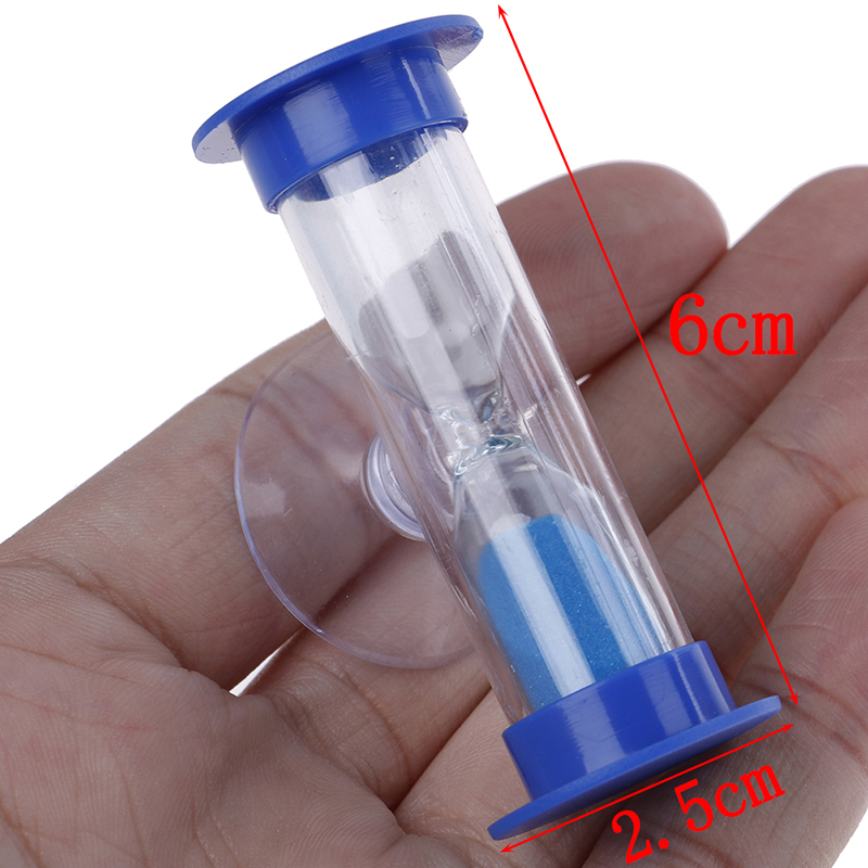 1Pc 2 minutes Shower Timer Multicolor Kids Hourglass MiNi Glass Sand Clock For Teeth Gadget Toothbrush Swivel Sand Timer