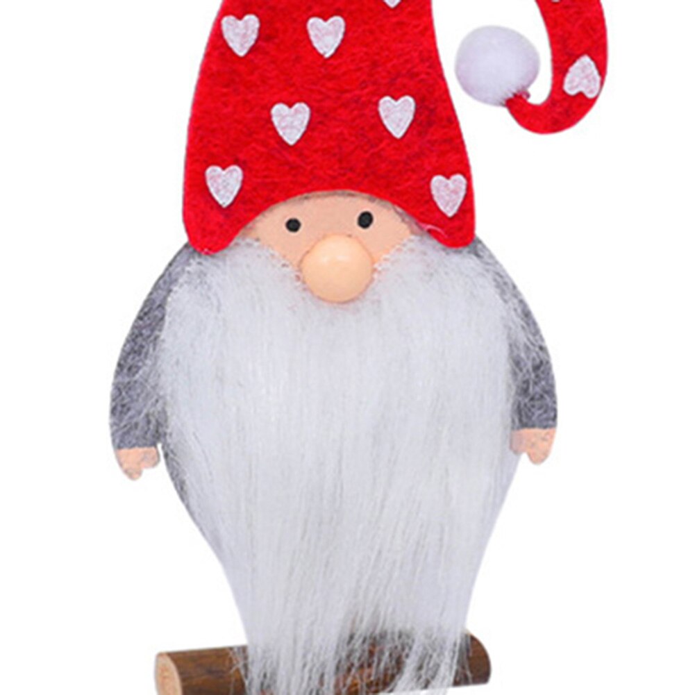 Kerst Hout Stand Gnome Naam Card Note Foto Houder Clip Diy Home Party Decoratie