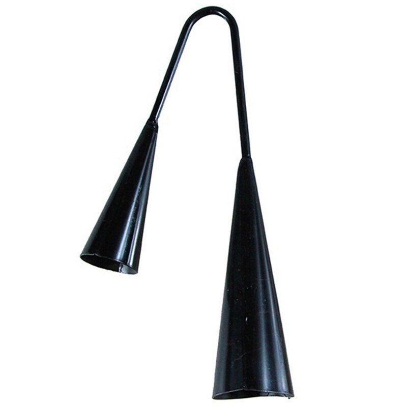 -Agogo Bell Traditional Handheld with Raft Latin Percussion Can Emit Two Different Sounds for Any Music Scene