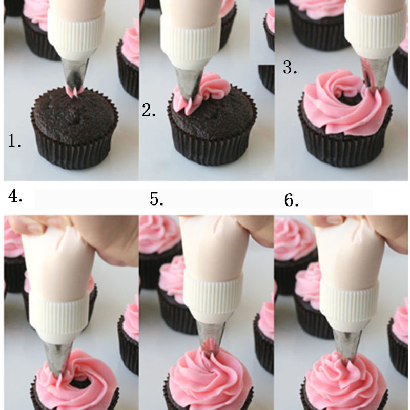 LIMITOOLS Stainless Steel Flower Tips Cake Nozzle Cupcake Sugar Crafting Icing Piping Nozzles Pastry Tool Kitchen accessori