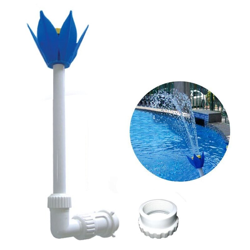 Mini Schwimmen Pool Wasserfall Sprayer Brunnen Jets Lotus Blume Düse Schwimmen Pool Zubehör