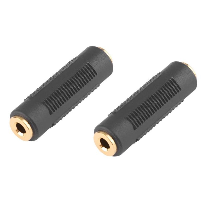 ALLOYSEED 3.5mm femelle à femelle connecteur de câble Audio F/F stéréo Audio 3.5mm Jack coupleur convertisseur adaptateur pour écouteurs PC MP3: 2Pcs