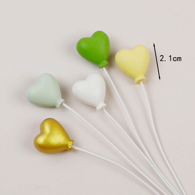 Décoration de gâteau en boule | Haut de gamme, or argent jaune bleu violet rose, amour gâteau ameublement pâtisserie, garniture de gâteau en boule ronde: Resin balloon 5pc 2