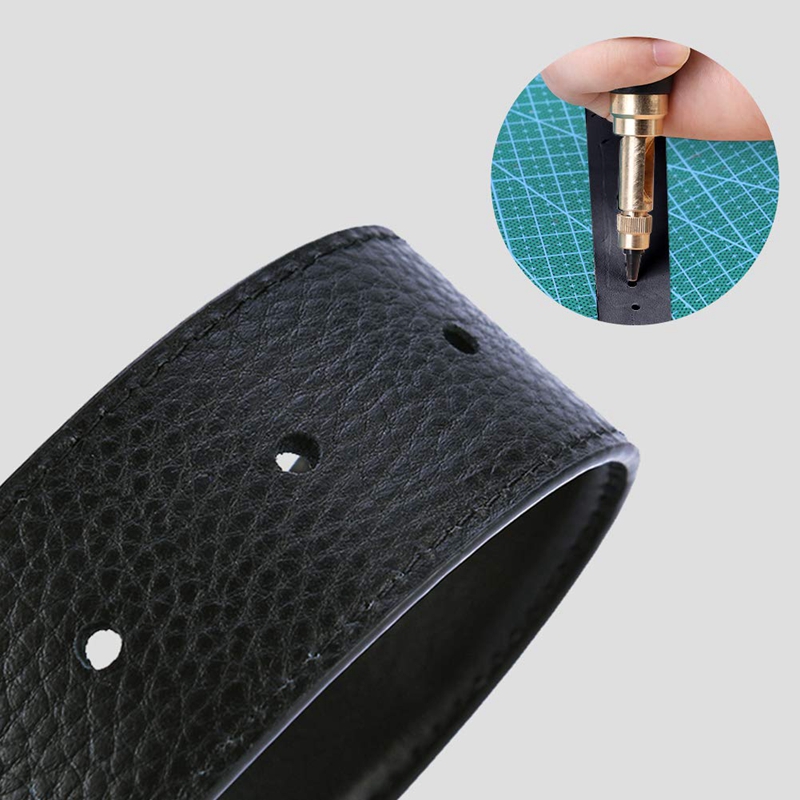 Adjustable Screw Punch, Screw Hole Punch, 6 Tip Sizes Leather Paper Craft Adjustable Screw, Leather Hole Punch