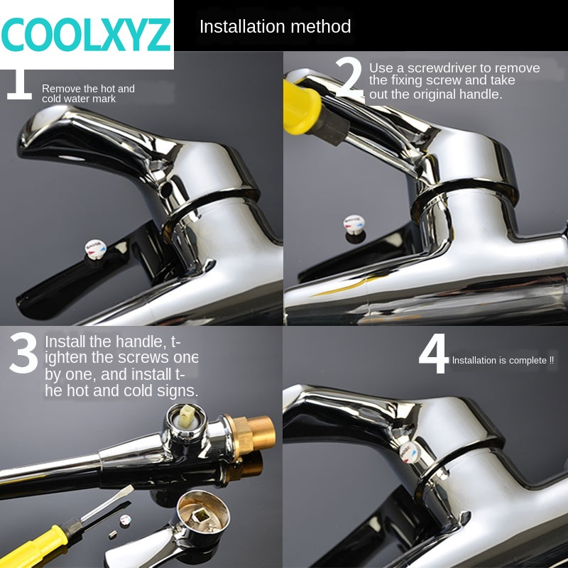 Kraan Handvat Handvat Schotel Wastafel Douche Schakelaar Wijzerplaat Warm En Koud Water 25 35 40 Spool Reparatie Onderdelen