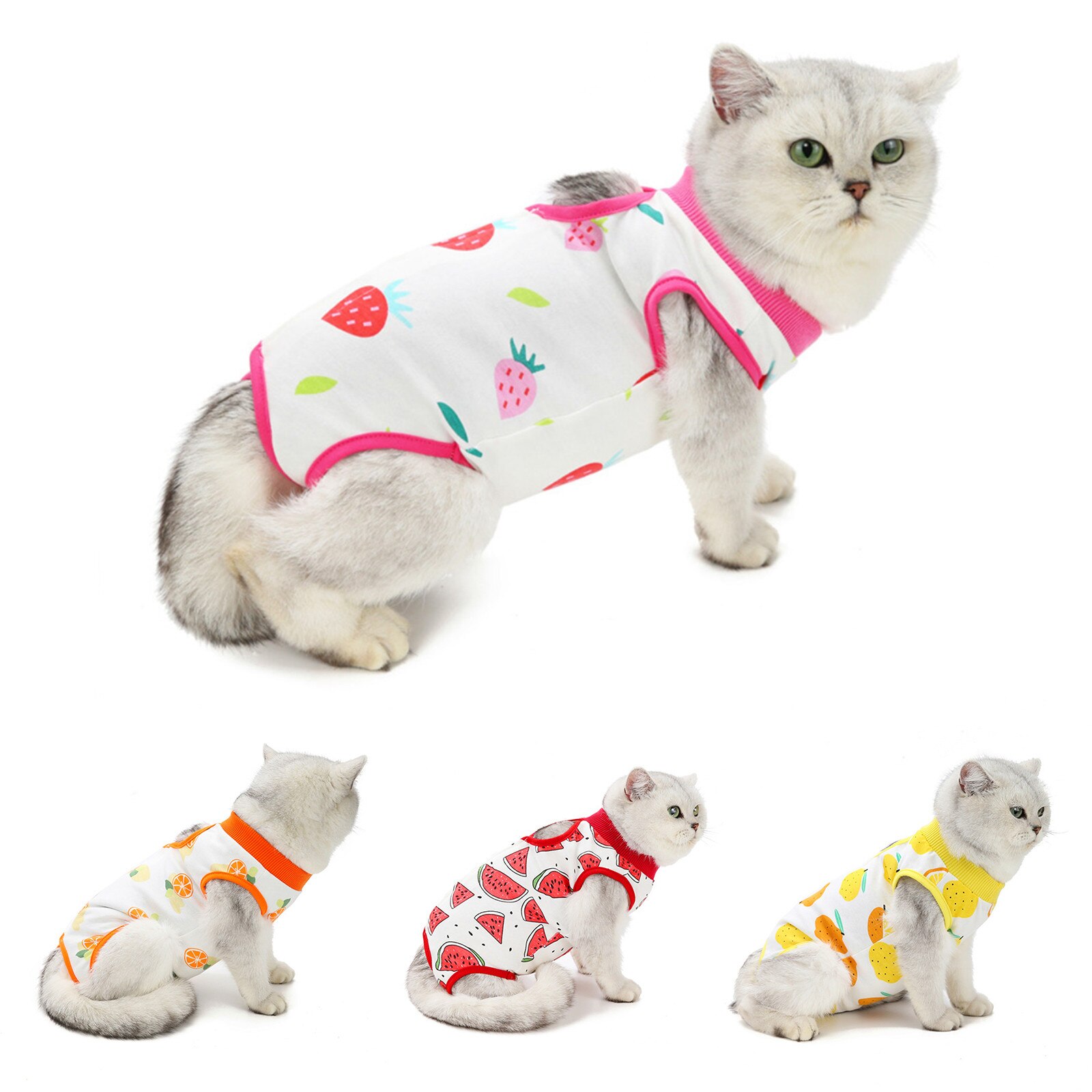 Dog Clothes The Weaning Clothes After Sterilization Printing Of Cats In Spring And Summer Dog Clothes For Small Dogs Ropa Perro