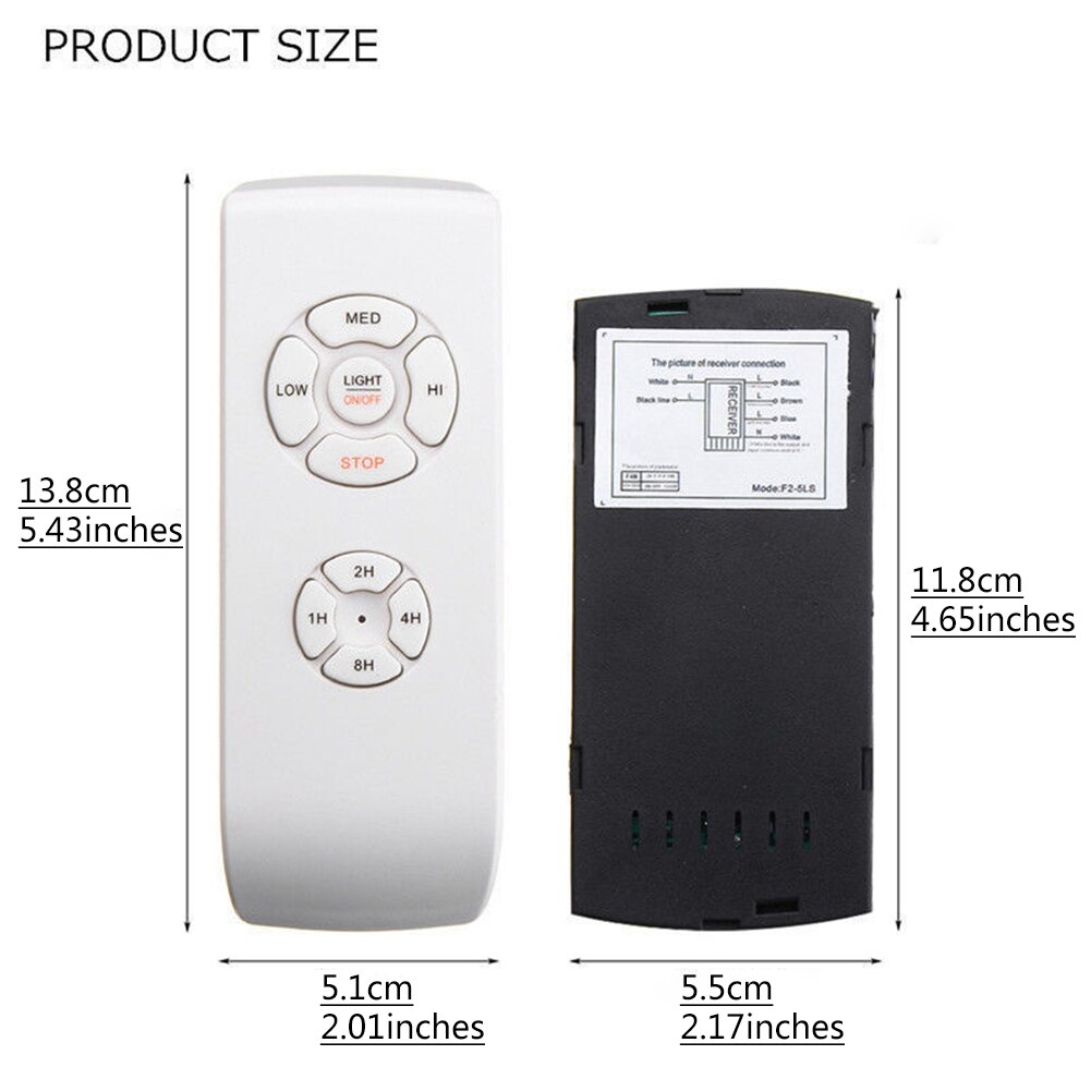 Venta de 110v/220v kits de control remoto universales para lámparas de ventilador de techo, control inalámbrico y temporizador.