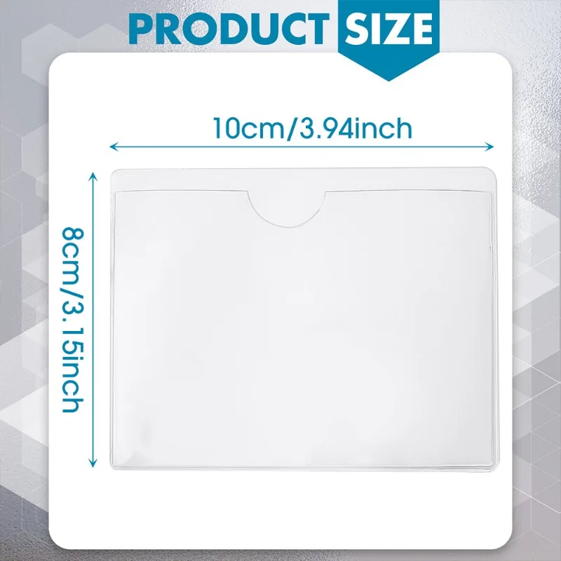 Auto Windschutzscheibe transparent Kartenhalter Parkplatz bestehen Etikett einstellen Tragbare selbstklebende Schutzfolie Karten Identifikationskartenhalter