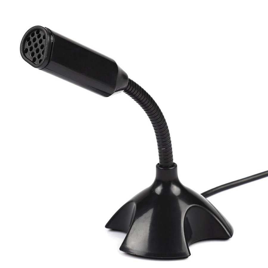 Adjustable USB Laptop Microphone Mini Condenser Computer Microphone Flexible Desktop Stand Mic for Video Conference Recording