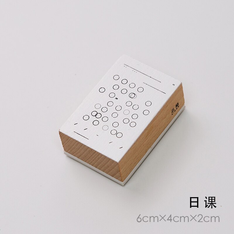 Sello de sellos de goma madera para planificador, decoración para la semana del mes del viaje Retro, papelería para scrapbooking, sello estándar para manualidades DIY: 5