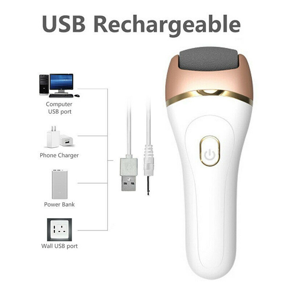 Ponceuse électrique pour les pieds, outil de soin des pieds, lime pour enlever les callosités du talon, lisse la peau comme du velours