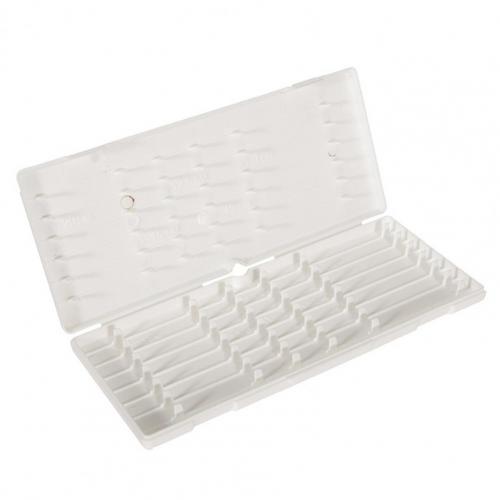 ABS Fishing Rig Box With Scale Convenient Compact Stiff Hair Rig Storage Box for Herabuna Fishing Line Hook: White