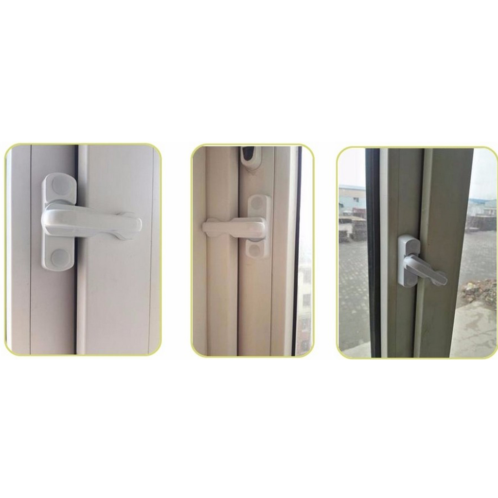 fityle Plastic T-lock Child Safe Security Window Door Sash Lock Safety Handle Latch